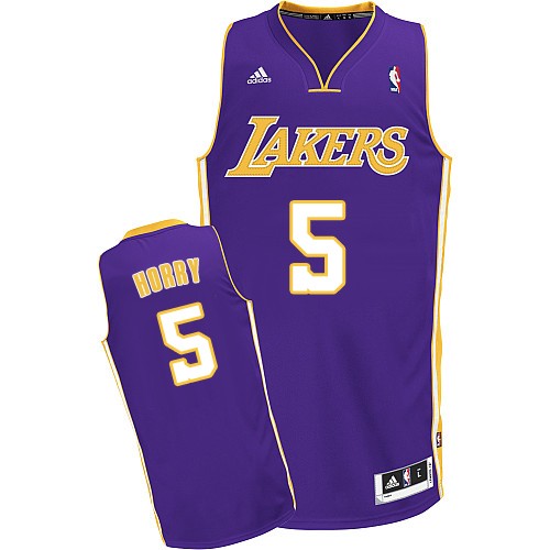 Mens Adidas Los Angeles Lakers 5 Robert Horry Swingman Purple Road ...